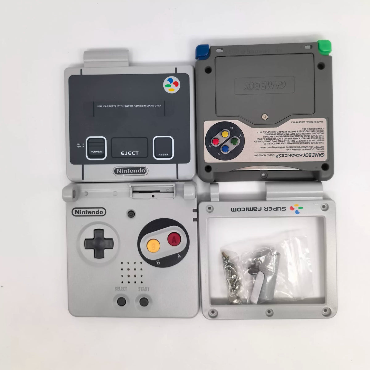 For GBA Game Boy Advance Sp Replacement Shell Custom Printed Housing For Retro Game Console Repair Super Mario Limited Edition