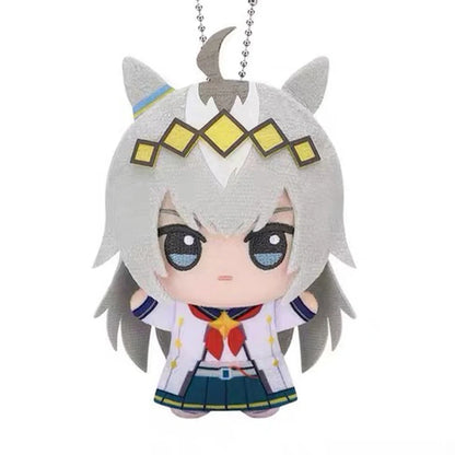 12cm New Uma Musume Pretty Derby Plush Toys UMPD Kitasan Black Almond Eye Anime Game Character Merchandise Keychain For Fan Gift