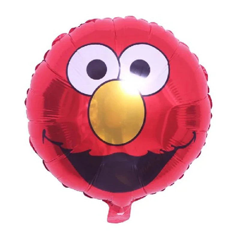 Birthday Party Decoration Set Supplies Cartoon Sesame Streets Birthday Party Supplies Tableware Balloon Cake Topper Banner Plate