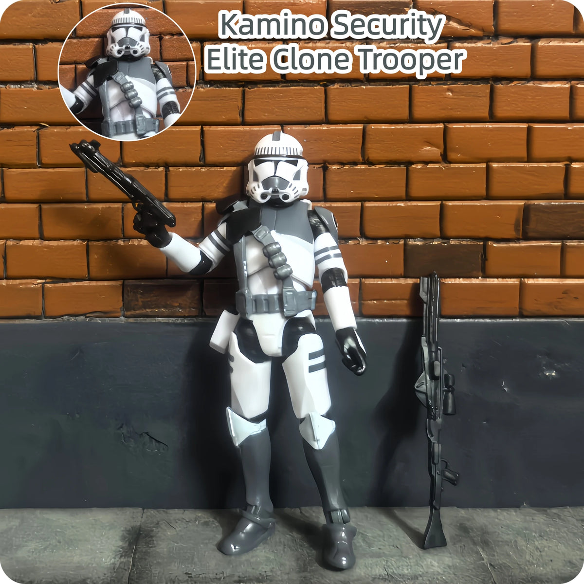 Star Wars 3.75 Inch Trooper 1/18 Shock Coruscant Guard Kamino Clone Sergeant Hound Fox Action Figure Toys Model Loose