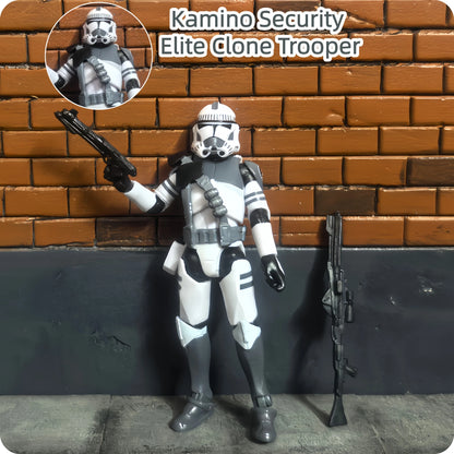 Star Wars 3.75 Inch Trooper 1/18 Shock Coruscant Guard Kamino Clone Sergeant Hound Fox Action Figure Toys Model Loose