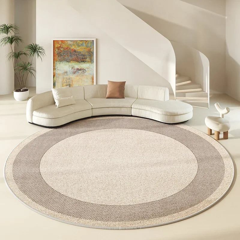 Round Large Area Carpet Living Room Nordic Style Non Slip Coffee Table Carpets Bedroom Swivel Chair Rug 러그 Alfombra Redonda
