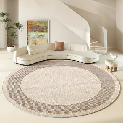 Round Large Area Carpet Living Room Nordic Style Non Slip Coffee Table Carpets Bedroom Swivel Chair Rug 러그 Alfombra Redonda