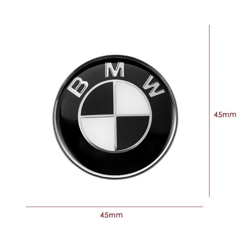 45mm Car Steering Wheel Cover Badge Emblem Logo Sticker For BMW E46 E39 E90 E36 E91 E62 E87 E53 F15 F16 F20 F30 X1 X3 X5 M3 M5