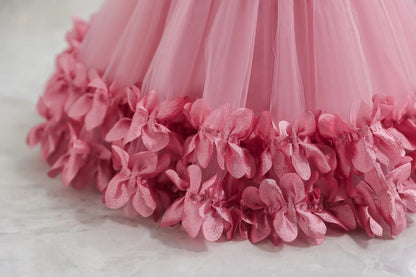 Girls' performance dress three-dimensional lace princess dress Festival fluffy skirt gauze dress dress dress dress flower girl d