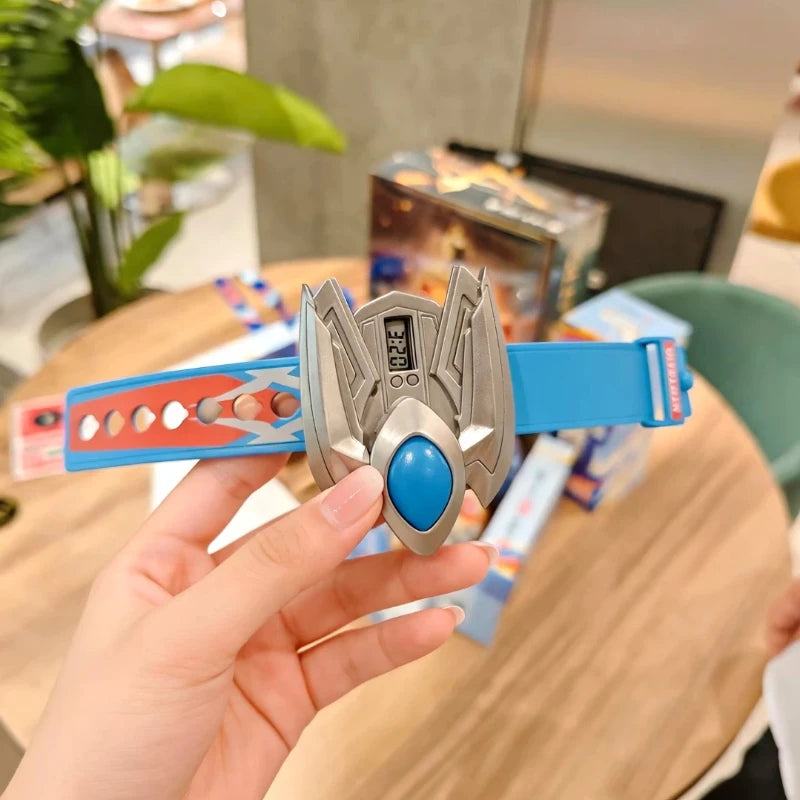 In Stock Blokees Co-brand Glitter Tiga Action Figure Light Up Ultraman Merch Figure Insulated Cup Transformable Watch For Fans