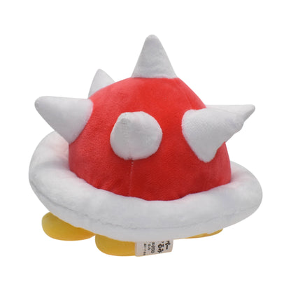 Spiny Shell Koopa Plush Toys Small Soft Stuffed Game Character with Spiky Koopa Back Cute Collectible for Fans Red 5.5inch