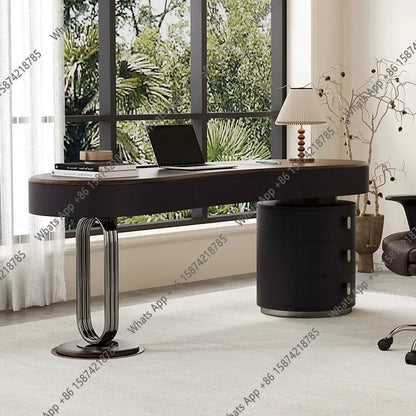 X36 C Modern Storage Computer Desks Luxury Elegant Adult Notebook Gaming Desk Office Executive Wooden Escritorio Ordenador Furni