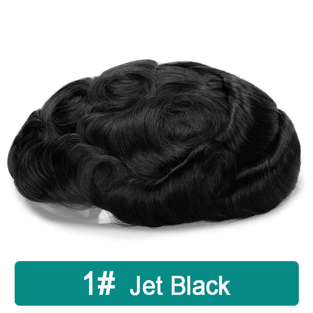 iLace Silk Base Men Toupee Swiss Lace Front 100% Human Hair Natural Hairline Male Capillary Prosthesis Wig Men Hair System