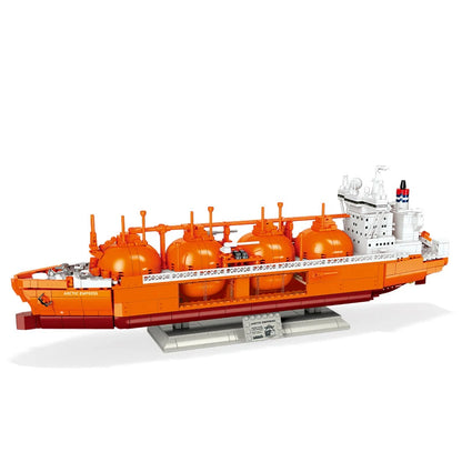 MOC Fuel Gas Tank Building Blocks Kit Wine Barrels Goods Container Forklift Bricks Toys Boys Gift
