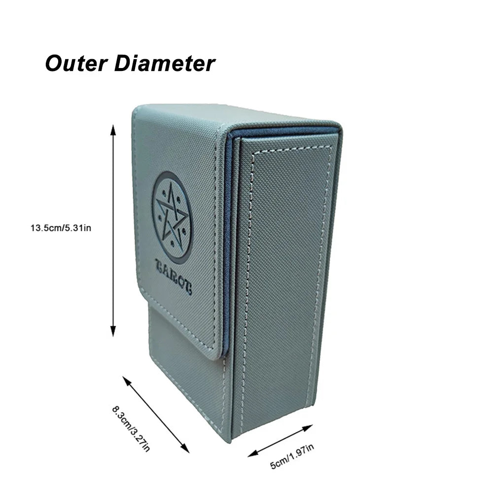 Minimalist Portable Pu Material Card Storage Box Water Proof Dust Proof For Board Game Cards And Collectible Sets