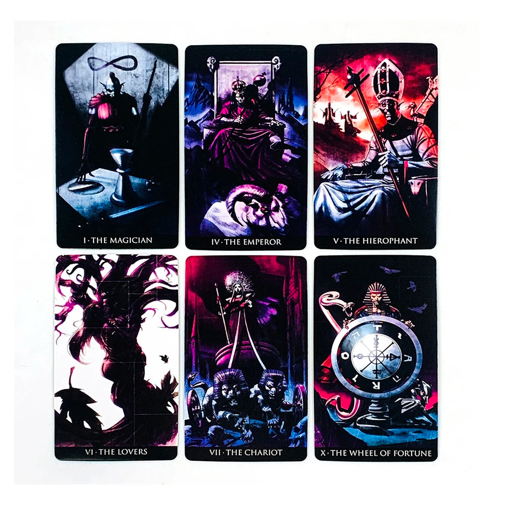 New Incubus Tarot Deck 78 Pcs Nightmare-themed Tarot Cards Mysterious Divination Card Board Game，Holiday Game Collection Cards