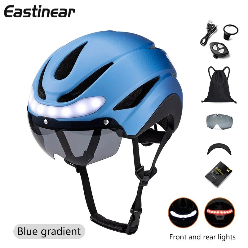 Eastinear High-quality Bicycle Helmet LED Light for Men and Women Racing Road Smart Bicycle Helmet Professional Riding Equipment