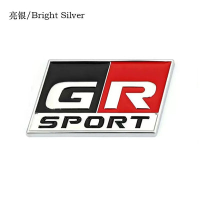 3D Metal Car Sticker Labeling Emblem Badge Decals For Toyota GR Sport C-HR RAV4 Corolla Yaris Camry Prado Prius Auto Accessories