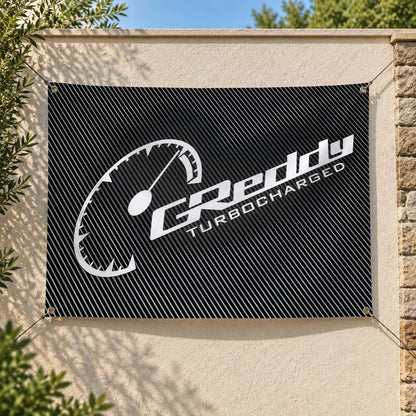 GReddy JDM Turbo Street Racing Flags Personalized Banner Flag Room Dorm Camping Picnic Garage Bar Outdoor Wall Decor