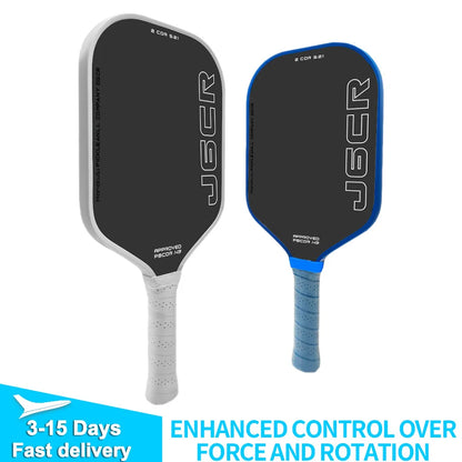 J6CR Pickleball Paddle CFC Carbon Fiber Foam Core Dynamic PowerFlex Rough Surface Power Rebound 5th Gen USAPA Approved