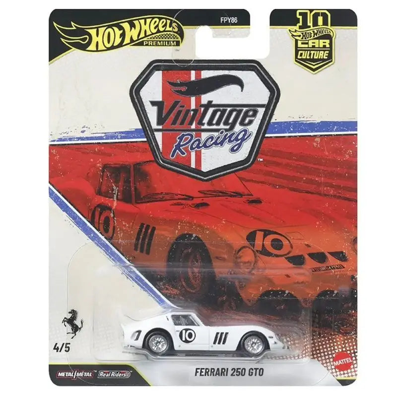 Hot Wheels Premium Series Car Culture FPY86 VR Vintage Racing Porsche 917K Ferrari 250 GTO Jaguar XJS Car Models Die-Cast Toy