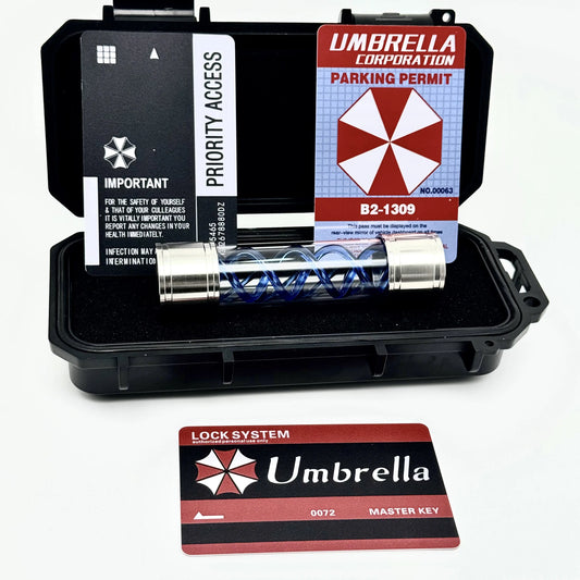 Resident Evil Handmade T-Virus Sample Bottle Model Toy - Umbrella Corporation Box Game Collectible