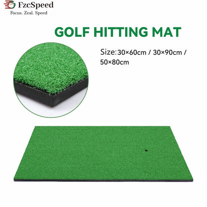 Golf Swing Practice Mat Outdoor / Indoor Hitting Pad Golf Training Aids Chipping Artificial Turf Carpet for Office Home Exercise