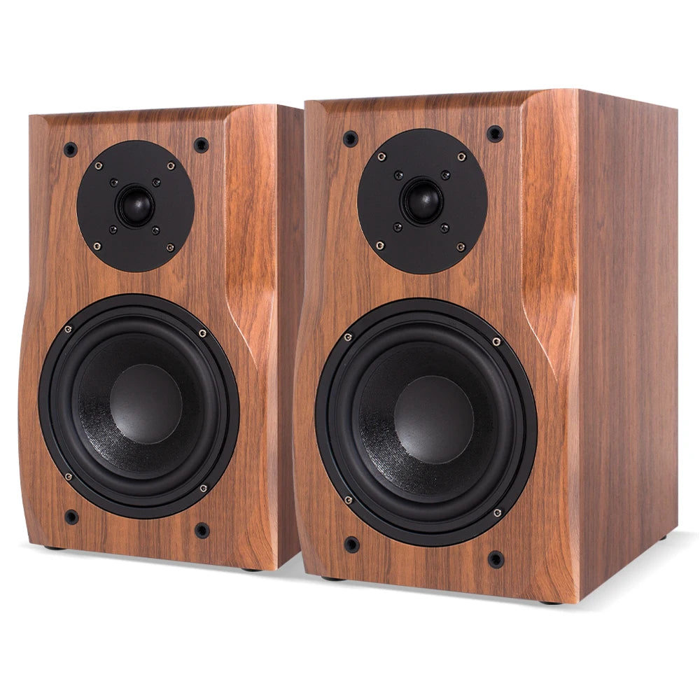 6.5 Inch Bookshelf Speaker HIFI 20~200W Wooden Passive 4Ohm Audio Monitor Speaker Music Player For Sound Amplifier Home Studio