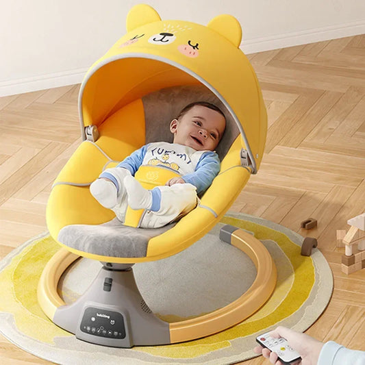 Baby Rocking Bed, Children's Rocking Chair, Soothing Chair, Baby Electric Cradle Rocking Bed, Newborn Sleep Aid