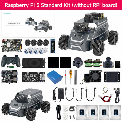 ROSMASTER M1 AI Large Model Embodied Intelligence Educational Robot Support 3D Depth Vision Jetson/Raspberry Pi/RDK X5 Control