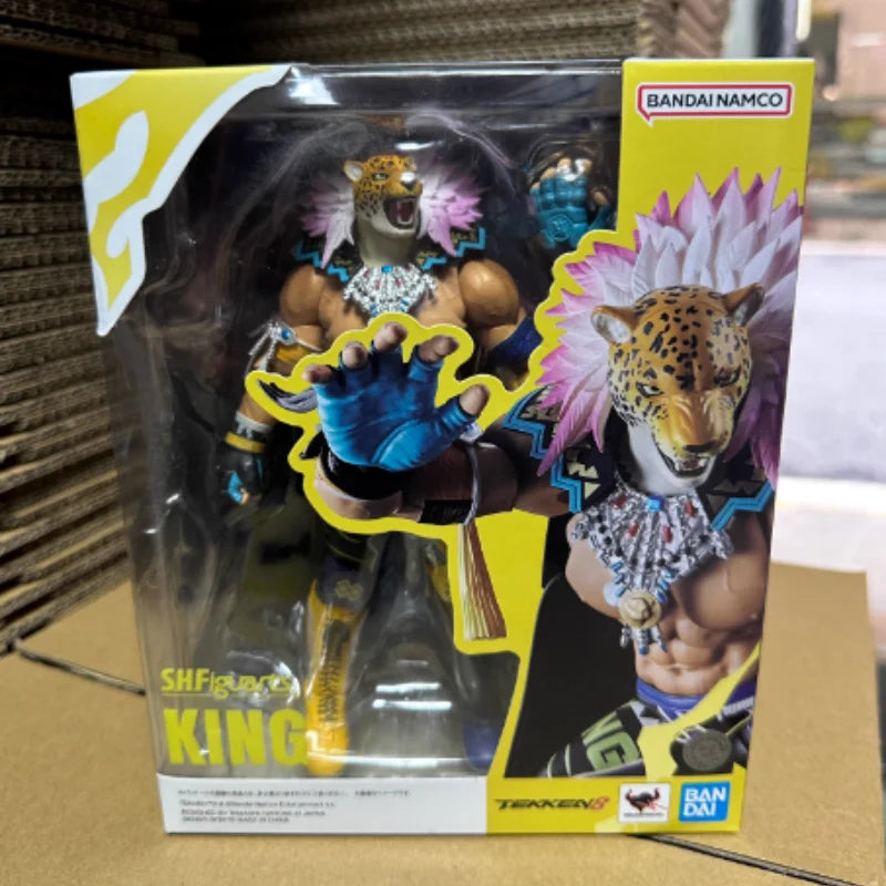 Original Bandai Shf Tekken 8 King Collectible Anime Action Figure Model Kit Toys Movable Joints Statue Desktop Decoration Gifts