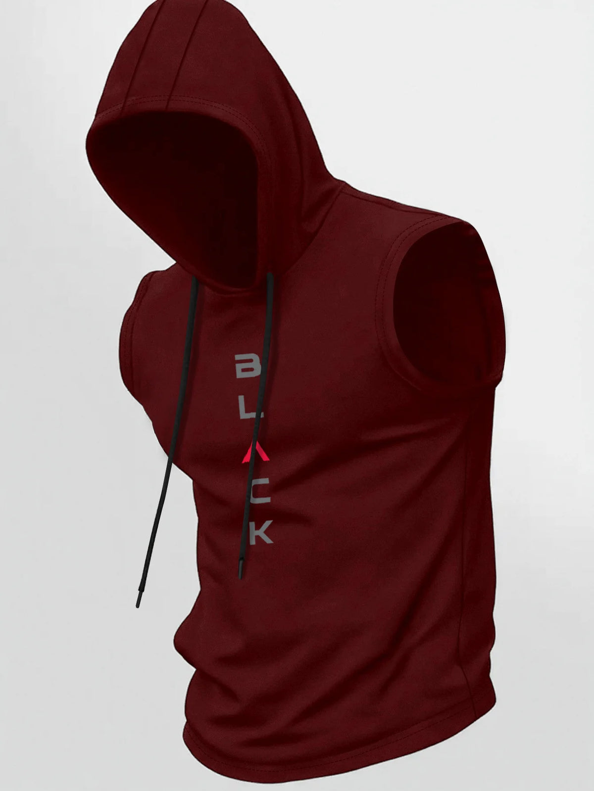 Men's Breathable Hooded Sleeveless Tank Top Casual Sports Vest Quick Dry Machine Washable Multi-Color All-Season 1 Piece