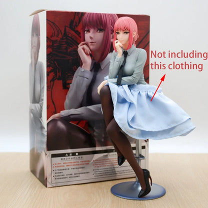 Chainsaw Man Power Bunny Girl Anime Figure Makima Action Figure Hayakawa Aki/Higashiyama Kobeni/Denji/Reze Figure Model Doll Toy