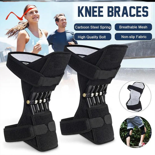 Knee Booster Medical Rodillera Lift Knee Weakly Brace Joint Support Health Care Leg Stretcher Spring Stabilizer Gym Sports