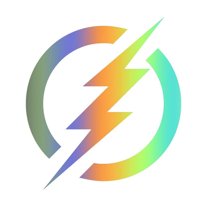 Personality Battery Electric Symbol Lightning Charging Symbol Vinyl Decal Car Cover Scratch Sticker Accessory, 10cm