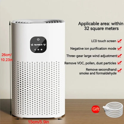 Negative Ion Air Purifier With HEPA Filter Smoke Remover Air Cleaner Negative Ion Purification Machine Odor Eliminator Machine
