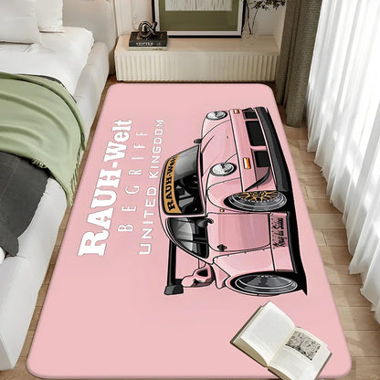 Tokyo JDM RWM Sports Car Carpet for Home Decor Floor Mat Living Room Rugs Bedroom Hallway Non-Slip Carpet Kitchen Rug Doormats