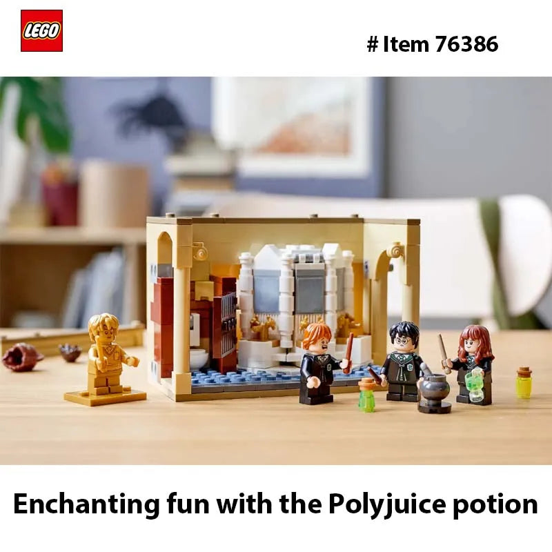 LEGO 76386 Harry Potter Hogwarts: Polyjuice Potion Mistake  Gift Idea for Grandchildren with Golden Harry Potter Minifigure