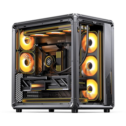 JONSBO X400 Sea View Room Desktop Chassis Esports Framework ATX Case Support Back Plug/360 Water Cooling/13 Fan Positions