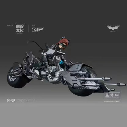 In Stock Catwoman Action Figure with Motorcycle Mech, Comic Style Statue Ornament, Collectible Decor Gift for Hobby Collectors