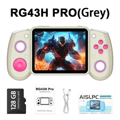 RG43H PRO Retro Handheld Game Console 22000+ Games 4.3" IPS Screen Dual System 4000mAh 2.4G WIFI Portable Handheld Video Player