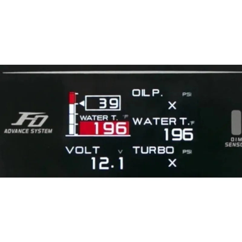 New defi fd multifunctional obd gauge - turbo rpm, oil temperature, oil pressure, water temperature, vacuum gauge - zd 10-in-1