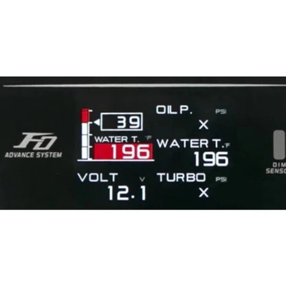 New defi fd multifunctional obd gauge - turbo rpm, oil temperature, oil pressure, water temperature, vacuum gauge - zd 10-in-1