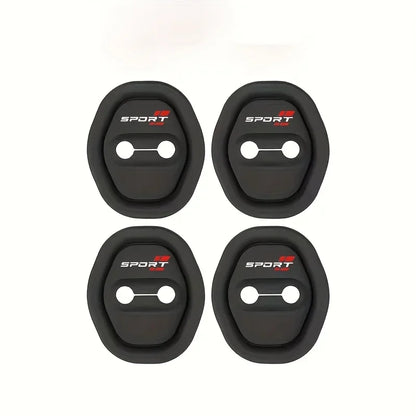4-Piece Universal Car Silicone Door Lock Buckle Protector | Anti-Collision, Shock-Absorbing & Mute Buffering Pad
