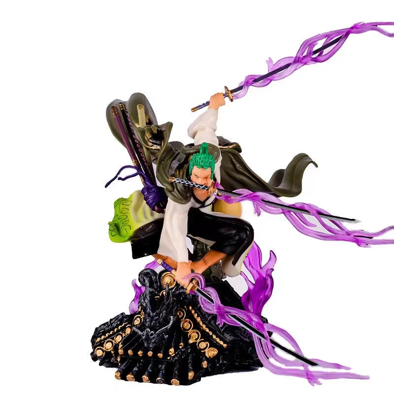 High Quality Anime Figure Katana Zoro 20CM Anime One Piece Roronoa Zoro Action Figures PVC Collectible Model Toys for Children