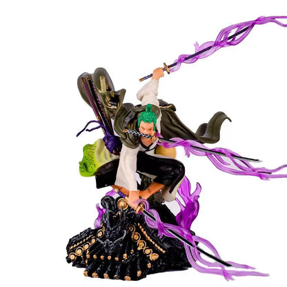 High Quality Anime Figure Katana Zoro 20CM Anime One Piece Roronoa Zoro Action Figures PVC Collectible Model Toys for Children