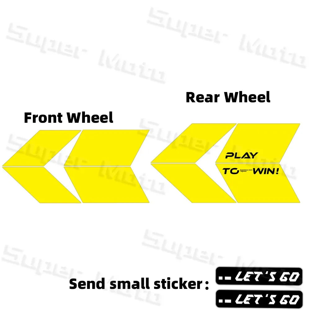 For 150nk150NK NK150 250NK 250SR 450NK 450SR 800NK Arrow Wheel Hub Stickers Accessories Rim Decoration Protection Decals