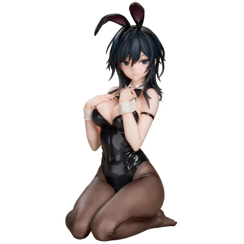 Yokoyama Ishimi Black Bunny Girl Resin Statue - Anime Desktop Figure Model, Collector's Display Art
