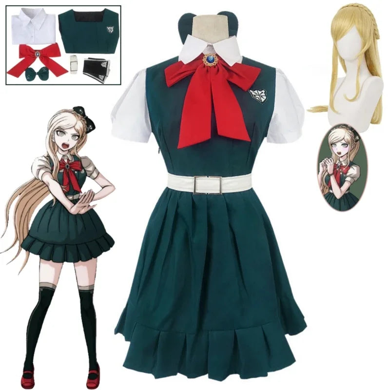 Anime Dangarompa 2 Putus Asa Sonia Nevermind Gaun Cosplay Kostum Princess Uniform JK Uniforms Halloween Party Performance Set