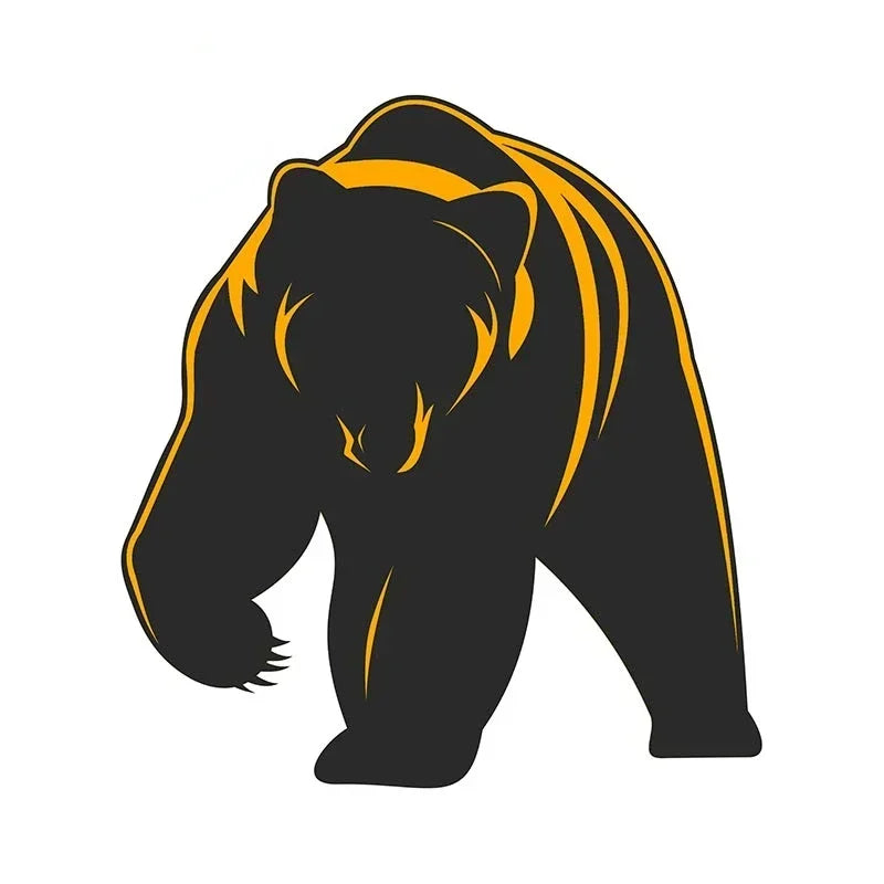 New Design Big Bear Car Bumper Window Sticker Scratch Repair Decal Vinyl Car Packaging Motorcycle Camper Decorative Decal, 13cm
