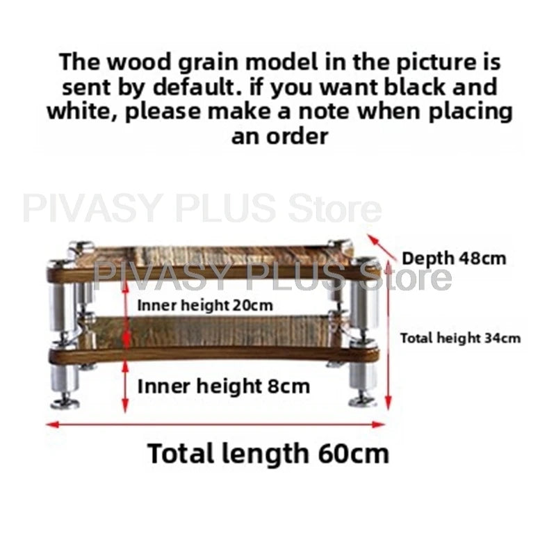 1-4 Tier Audio Rack LBE 200KG Amplifier Stand with Vibration Isolation Feet Storage Bracket SUS Leg For DJ Home Theater HiFi Amp