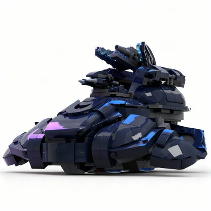 813pcs MOC T26 Zurdo Pattern Wraith Mortar Tank Halo Space Model Building Blocks Creative Gift DIY Display Decor Adult Premium