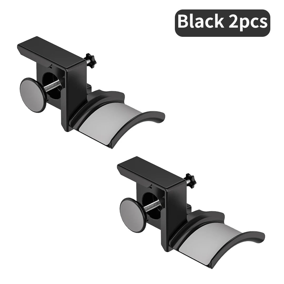 Monitor Headphone Stand Adjustable Clamp-On Saving Space Headset Holder Earphone Hanger for Gaming Office