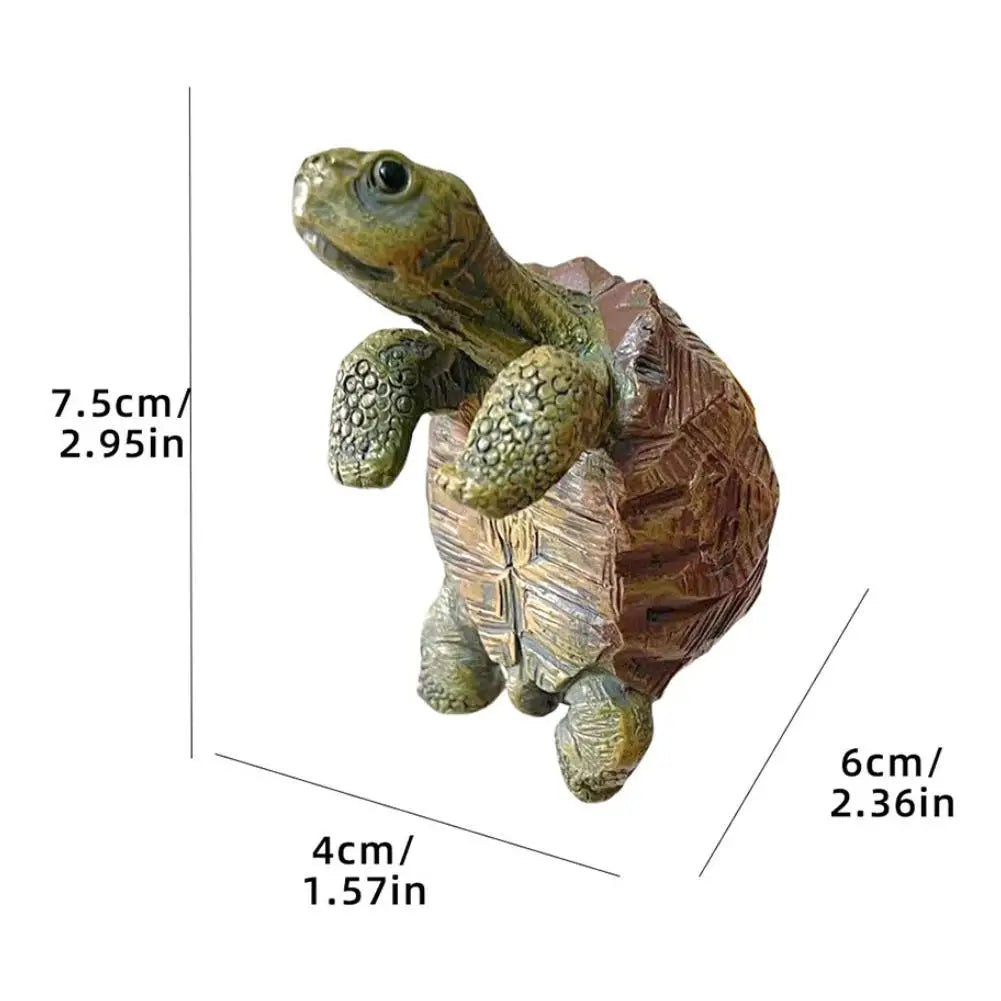 Tortoise Figure Plant Pot Hanger, Resin Hanging Turtle Statue Plant Decorations Cute Turtle Statue Figurines Planter Pot Hangers